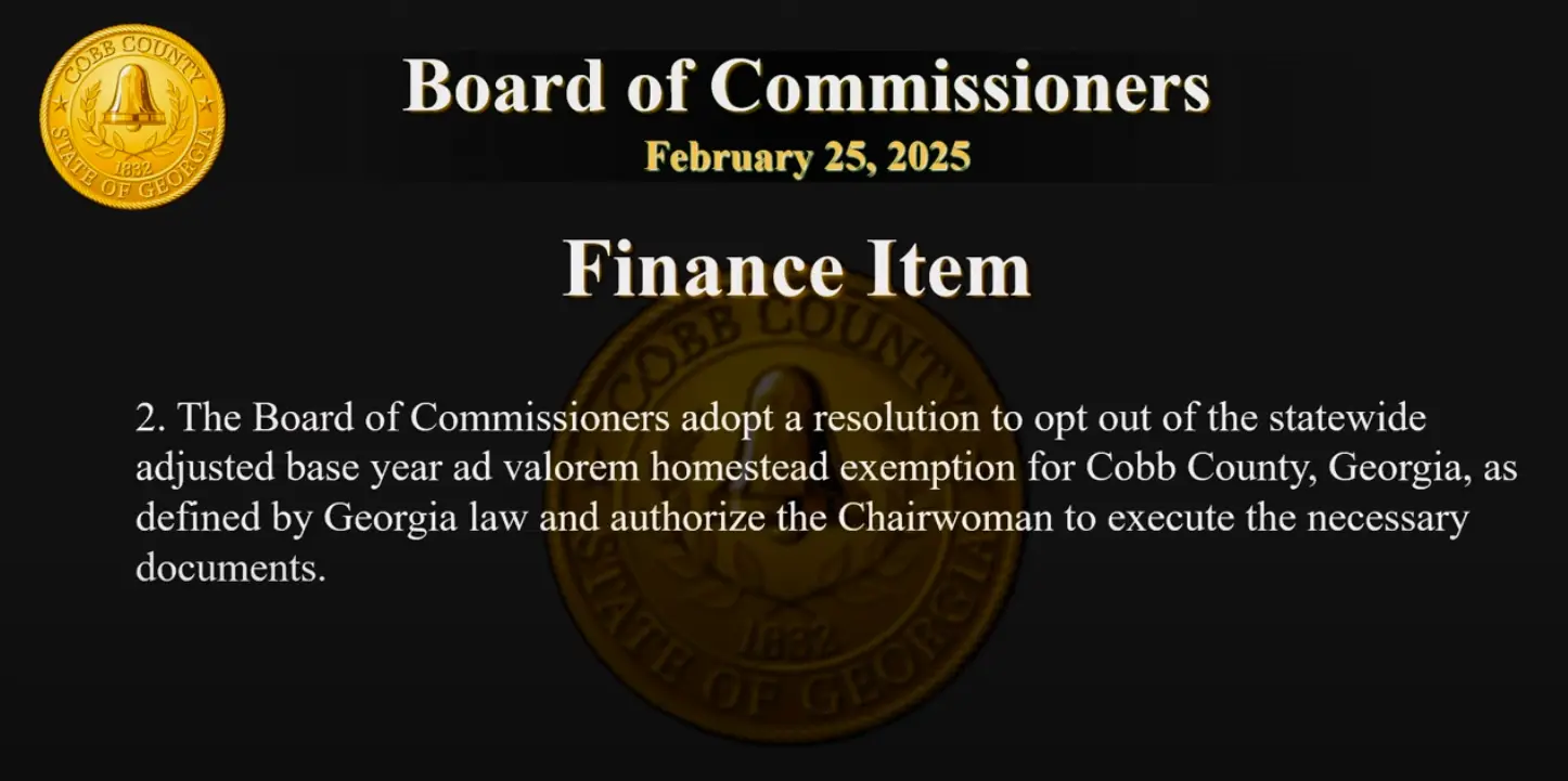 Cobb County Board of Commissioners Opt Out of HB581